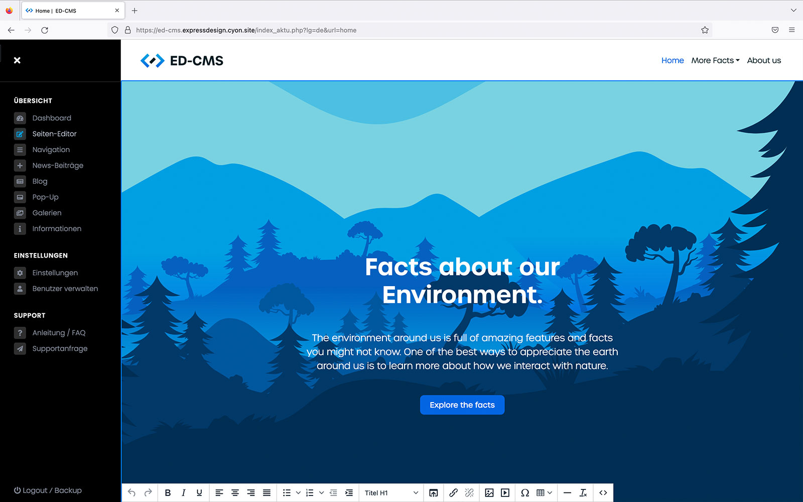 ED-CMS | Content Management System für deine Website Thun Bern Schweiz