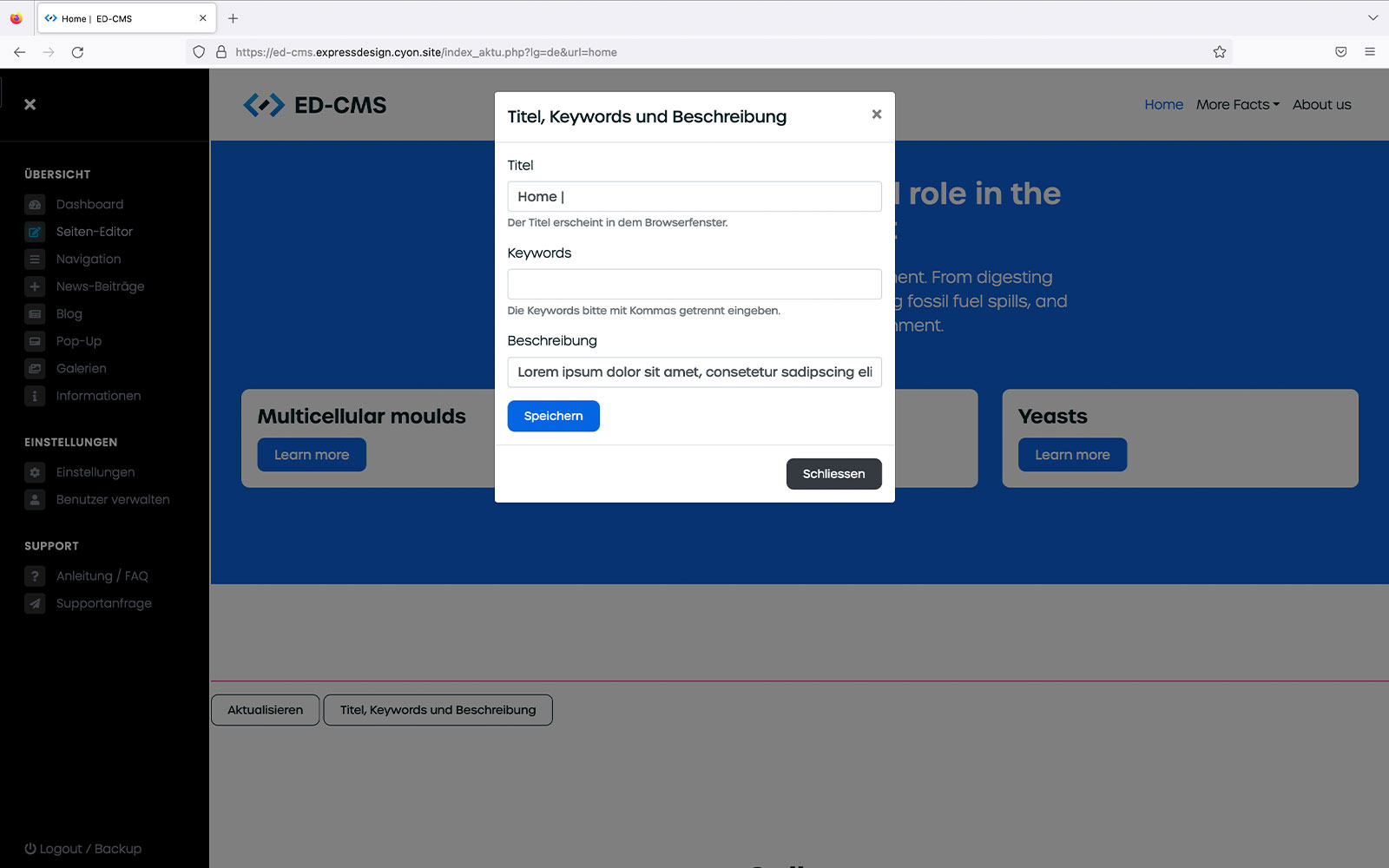 ED-CMS | Content Management System für deine Website Thun Bern Schweiz