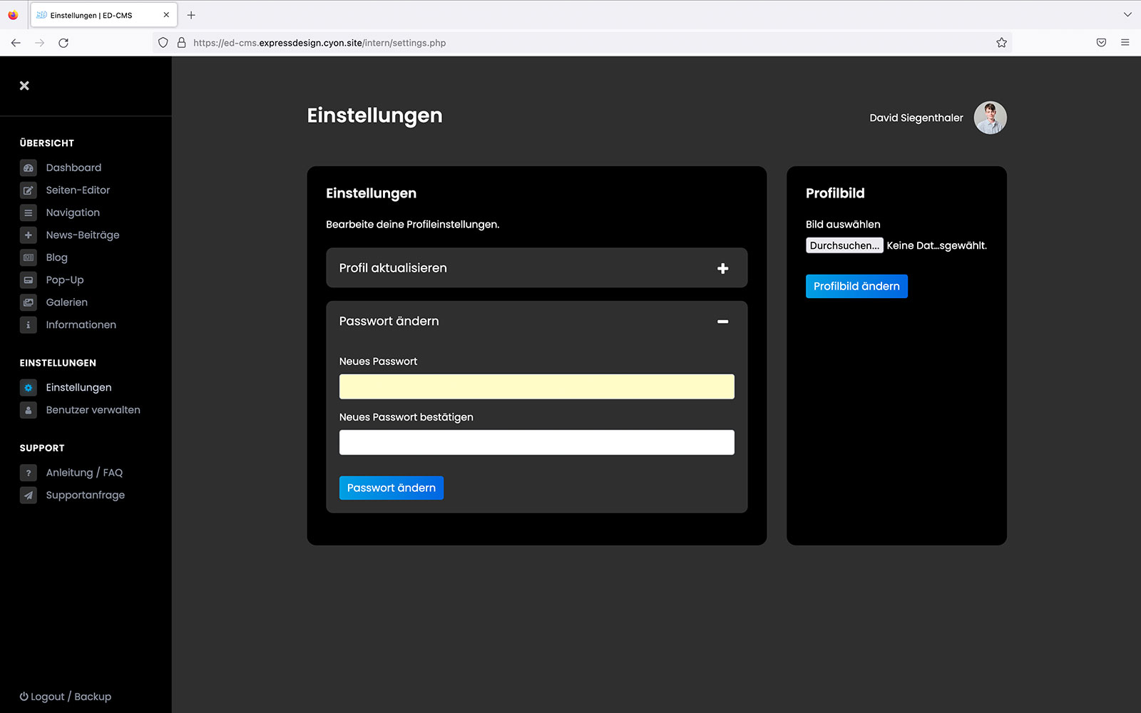 ED-CMS | Content Management System für deine Website Thun Bern Schweiz