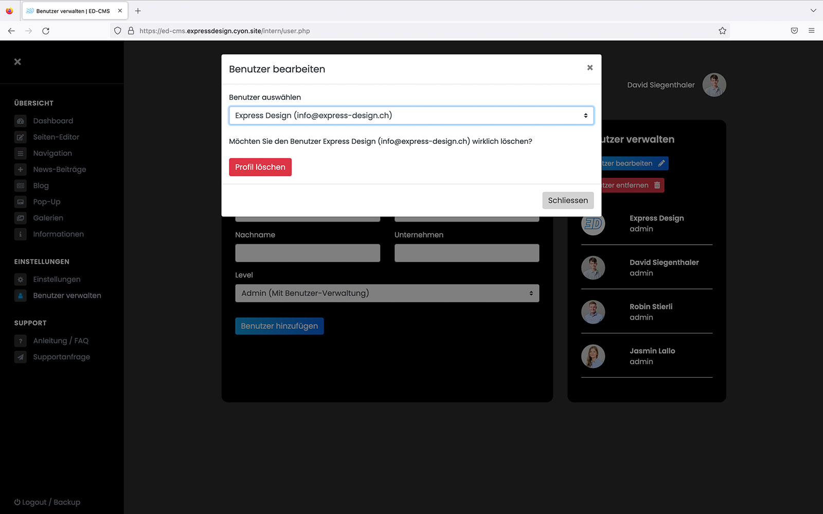 ED-CMS | Content Management System für deine Website Thun Bern Schweiz