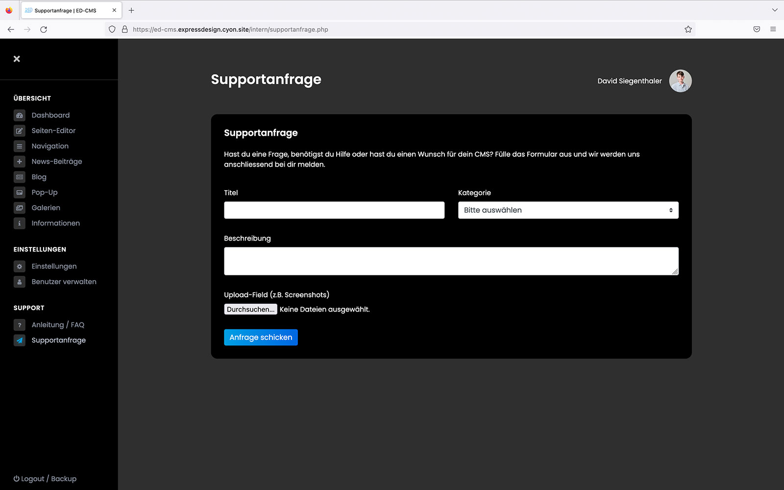 ED-CMS | Content Management System für deine Website Thun Bern Schweiz